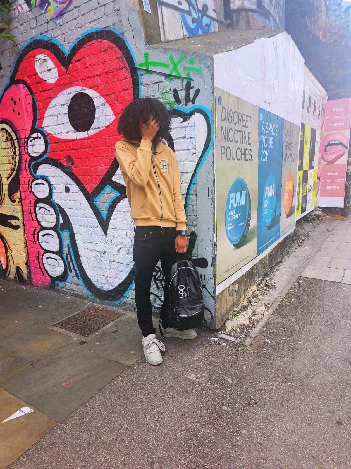 17YAO® | BLACK METALLIC LEATHER BAG