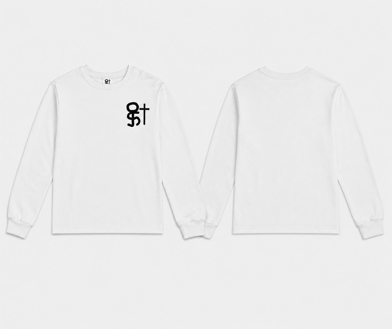 17YAO® |- PLAIN WHITE LONGSLEEVE